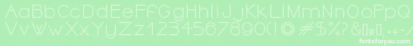 OrmontOutline Font – White Fonts on Green Background
