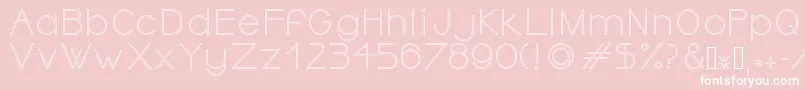 OrmontOutline Font – White Fonts on Pink Background