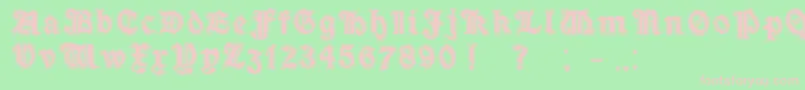 MinimO Font – Pink Fonts on Green Background