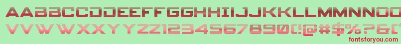 Spyagencyv3grad Font – Red Fonts on Green Background