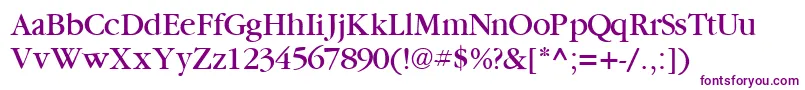 GaramondbooksskRegular Font – Purple Fonts on White Background