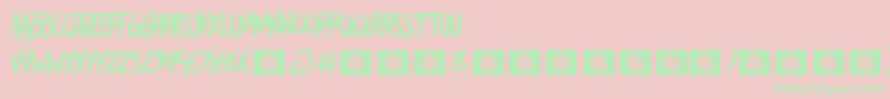 AVoiceLiberty Font – Green Fonts on Pink Background