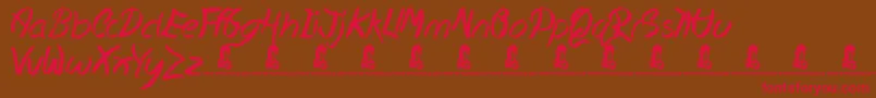 HopelessPlace Font – Red Fonts on Brown Background
