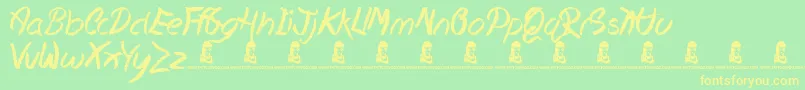 More about HopelessPlace Font HopelessPlace Font – Yellow Fonts on Green Background