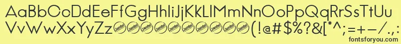 JambeticaRegular Font – Black Fonts on Yellow Background