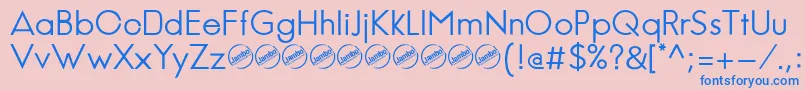 JambeticaRegular Font – Blue Fonts on Pink Background