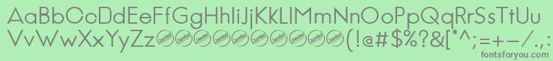 JambeticaRegular Font – Gray Fonts on Green Background