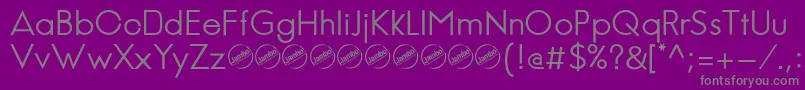 JambeticaRegular Font – Gray Fonts on Purple Background