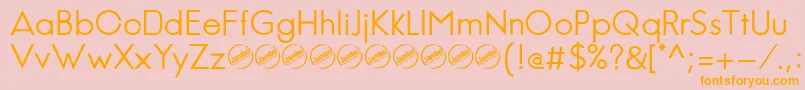JambeticaRegular Font – Orange Fonts on Pink Background