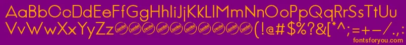 JambeticaRegular Font – Orange Fonts on Purple Background
