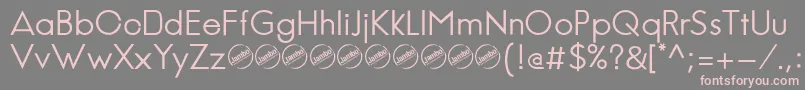 JambeticaRegular Font – Pink Fonts on Gray Background