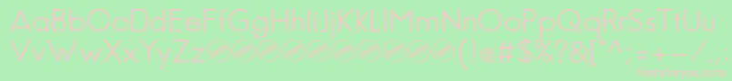JambeticaRegular Font – Pink Fonts on Green Background