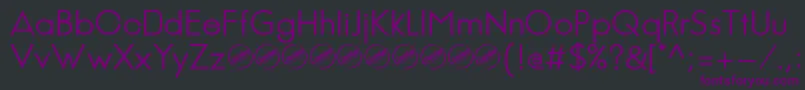 JambeticaRegular Font – Purple Fonts on Black Background