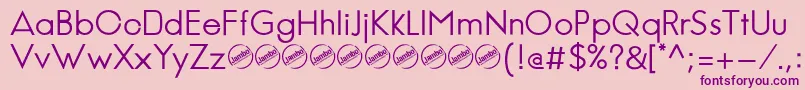 JambeticaRegular Font – Purple Fonts on Pink Background