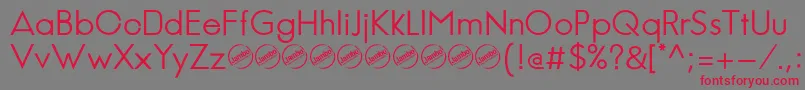 JambeticaRegular Font – Red Fonts on Gray Background