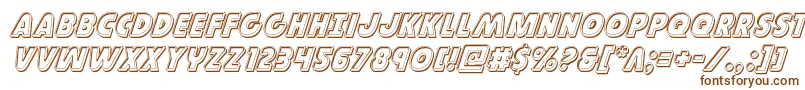 Governorengraveital Font – Brown Fonts on White Background