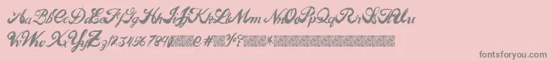 Easypeople Font – Gray Fonts on Pink Background
