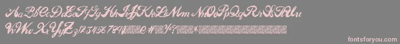 Easypeople Font – Pink Fonts on Gray Background