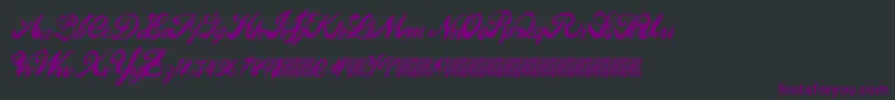 Easypeople Font – Purple Fonts on Black Background