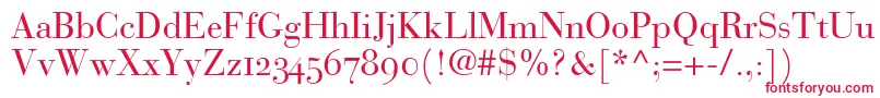 BauerBodoniRomanOldstyleFigures Font – Red Fonts