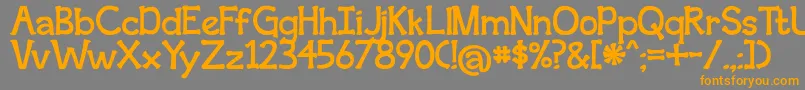 BmdSecondBreakfast Font – Orange Fonts on Gray Background