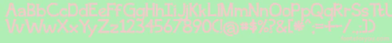 BmdSecondBreakfast Font – Pink Fonts on Green Background