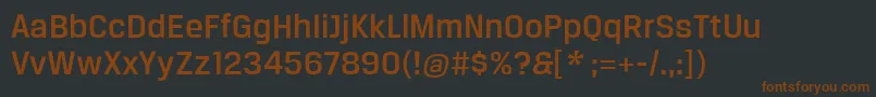 Шрифт BreuertextMedium – коричневые шрифты на чёрном фоне