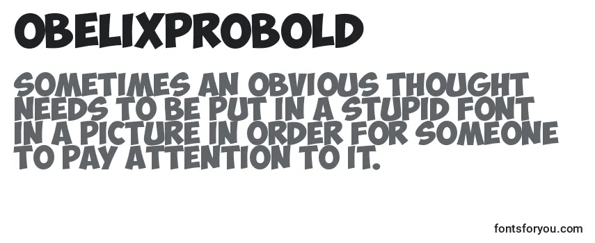 ObelixProBold Font