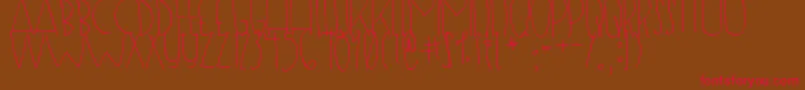 SugarShock Font – Red Fonts on Brown Background