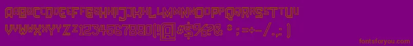 fuente AmbossOutline – Fuentes Marrones Sobre Fondo Morado