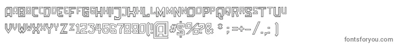 AmbossOutline Font – Gray Fonts on White Background