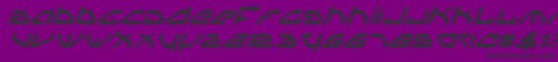 フォントSpyv3i – 紫の背景に黒い文字