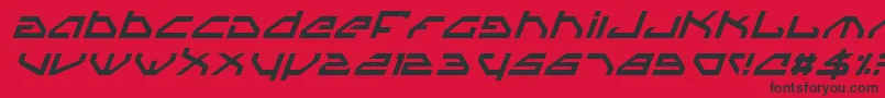 Spyv3i Font – Black Fonts on Red Background