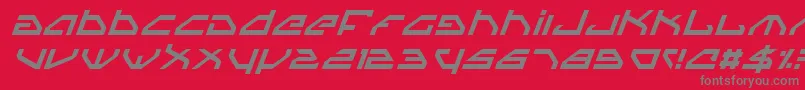 Spyv3i Font – Gray Fonts on Red Background