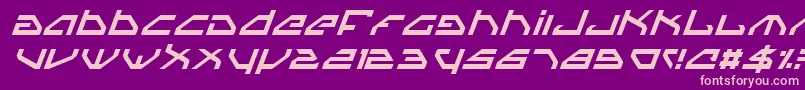 Spyv3i Font – Pink Fonts on Purple Background