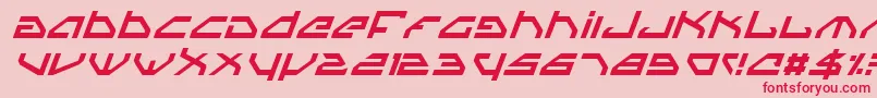 Spyv3i Font – Red Fonts on Pink Background