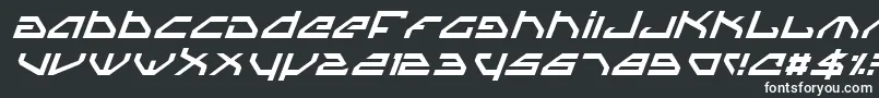 フォントSpyv3i – 黒い背景に白い文字