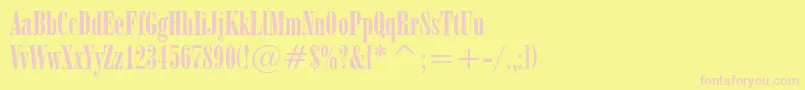 OnyxBt Font – Pink Fonts on Yellow Background