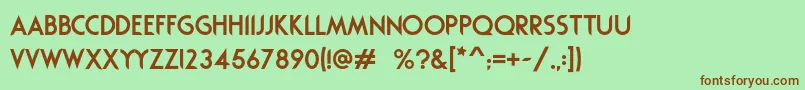 Rodondo Font – Brown Fonts on Green Background