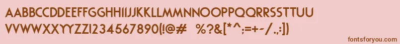 Rodondo Font – Brown Fonts on Pink Background