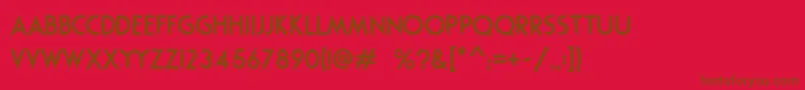 Rodondo Font – Brown Fonts on Red Background