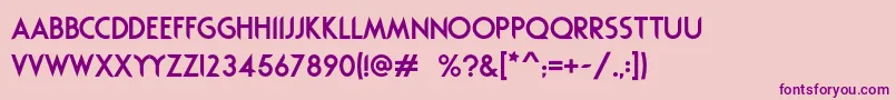 Rodondo Font – Purple Fonts on Pink Background