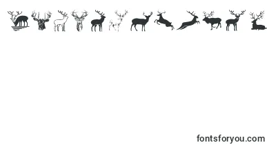  Deers font
