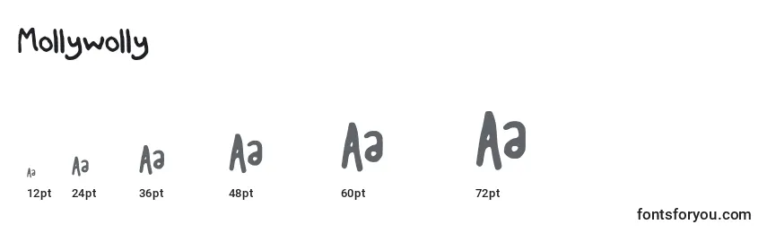Mollywolly Font Sizes