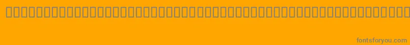 Fonte ShFreehand – fontes cinzas em um fundo laranja