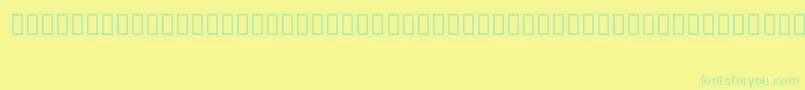 Шрифт ShFreehand – зелёные шрифты на жёлтом фоне