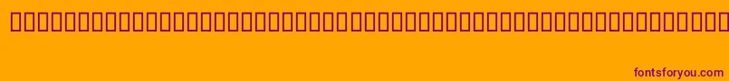 ShFreehand Font – Purple Fonts on Orange Background