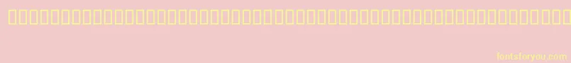 ShFreehand-Schriftart – Gelbe Schriften auf rosa Hintergrund