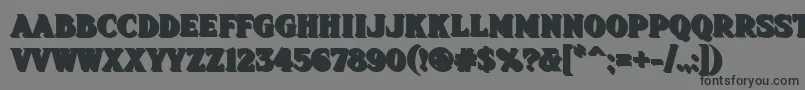 Fhadevshnc Font – Black Fonts on Gray Background