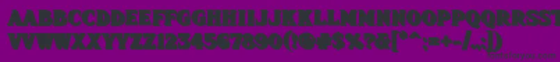 Fhadevshnc Font – Black Fonts on Purple Background